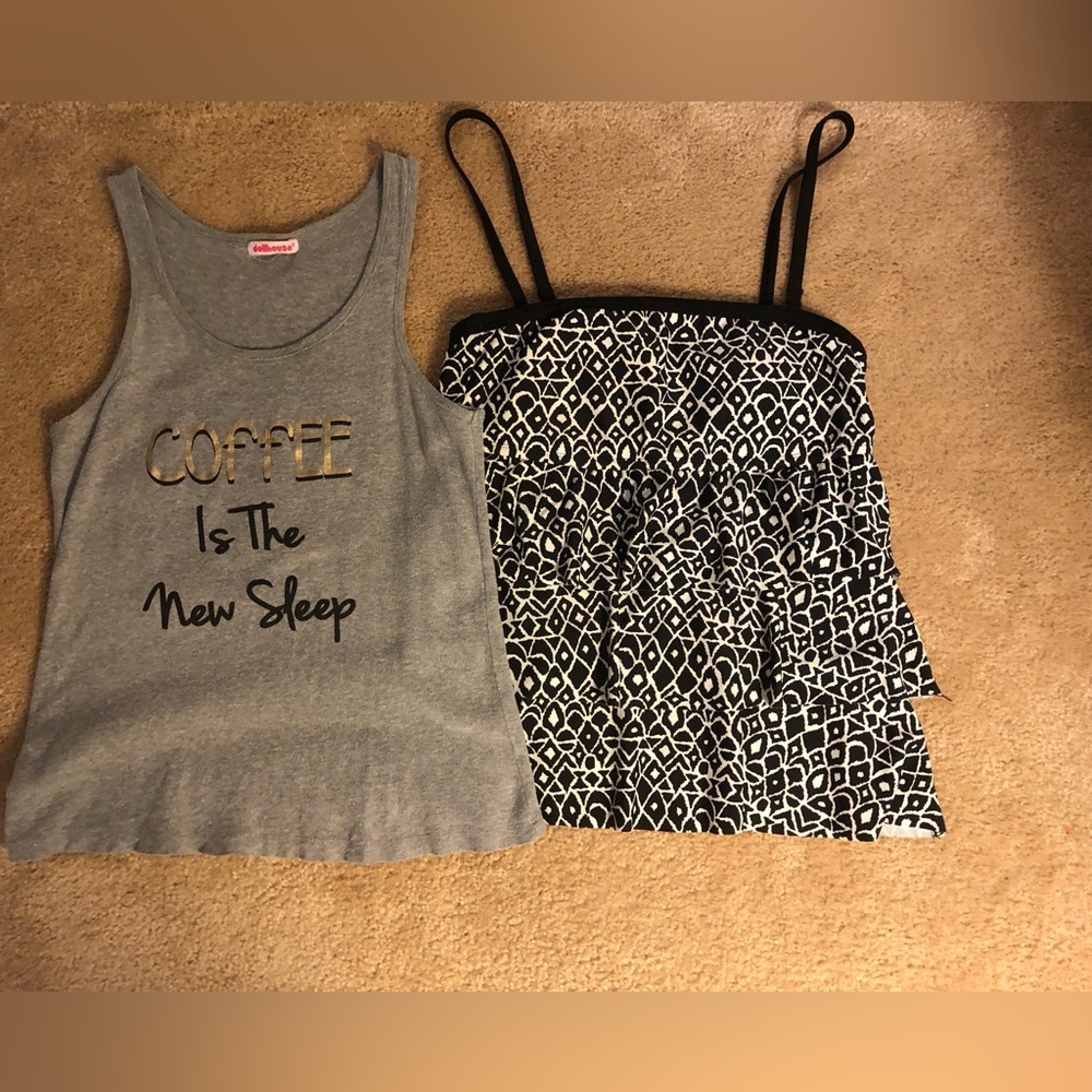 Dollhouse top & tankini swim top bundle